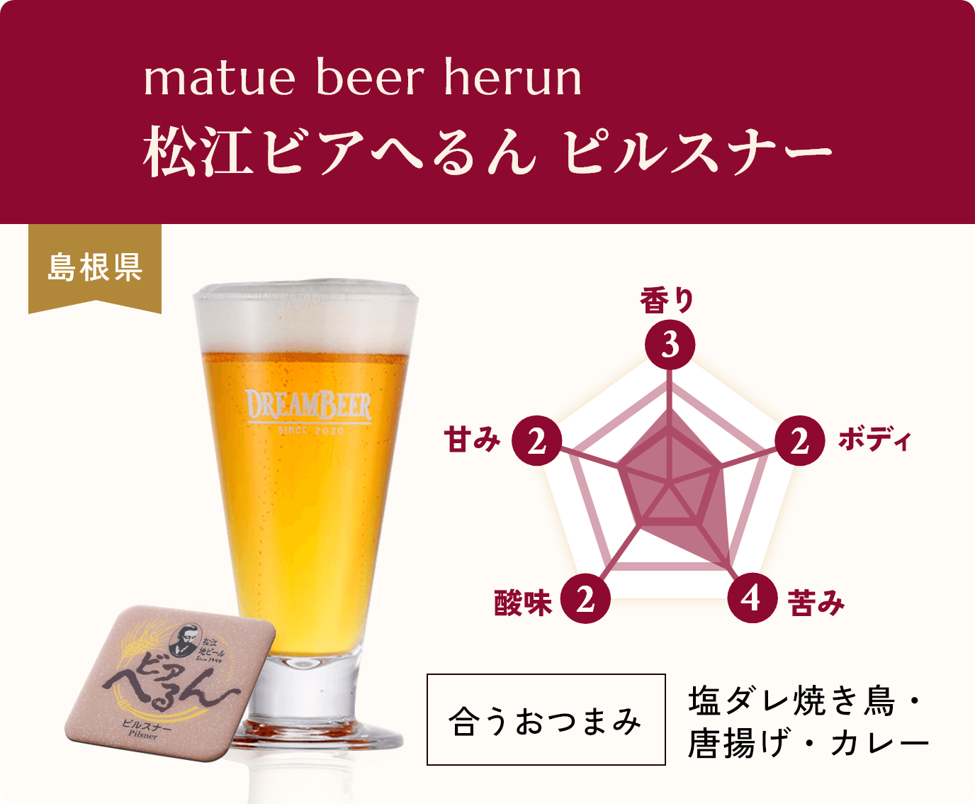 matue beer herun,松江ビアへるん ピルスナー